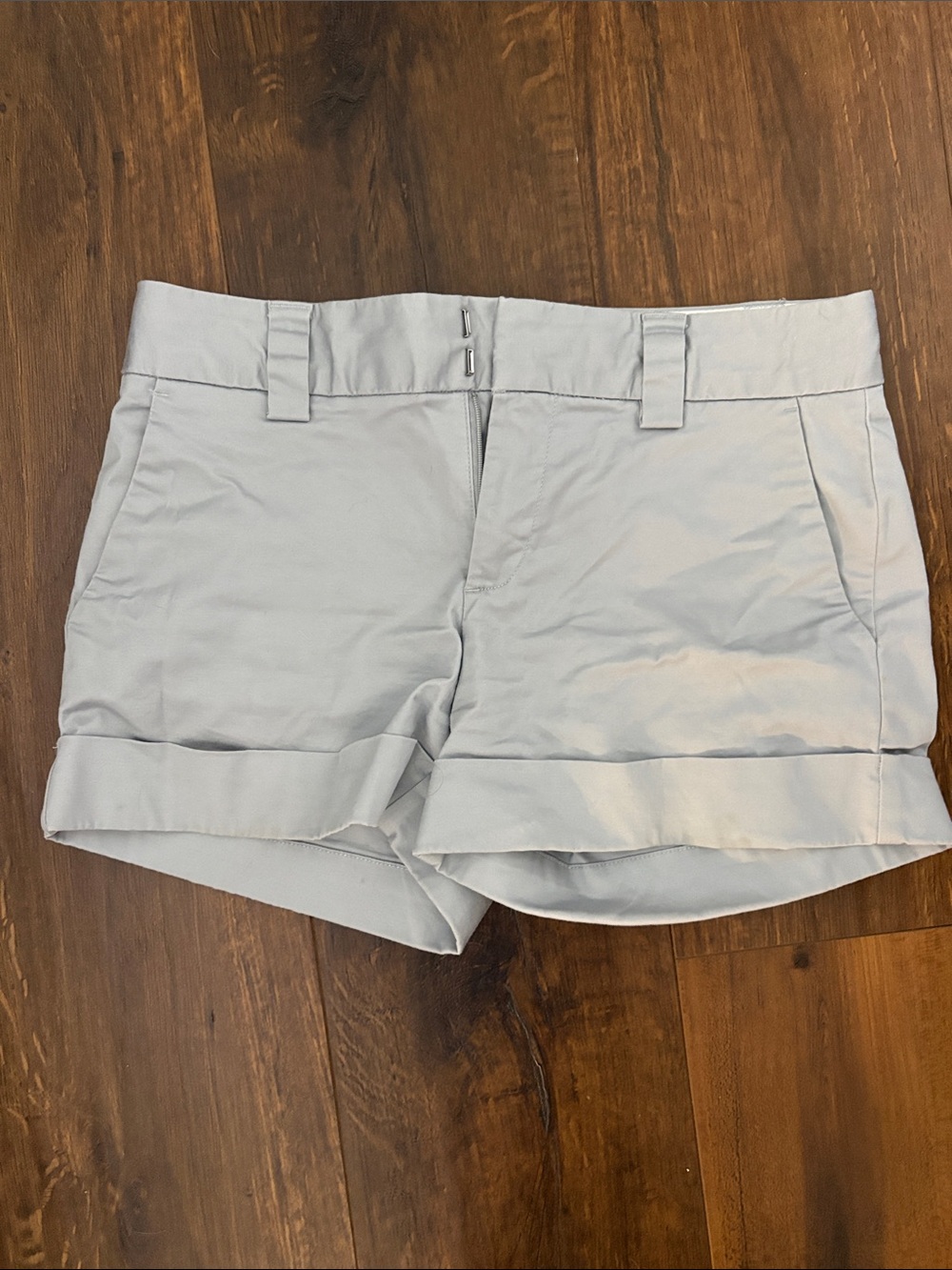 Calvin Klein Light Gray Rolled Hem Bermuda Shorts